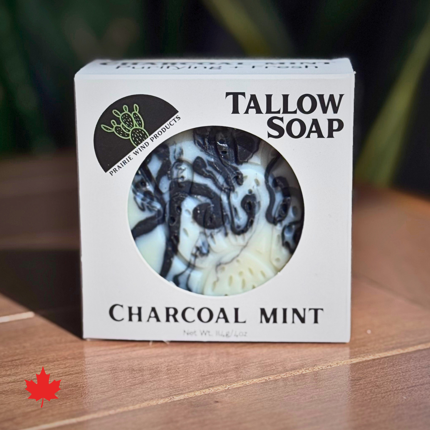 Savon au charbon, à la menthe et au suif